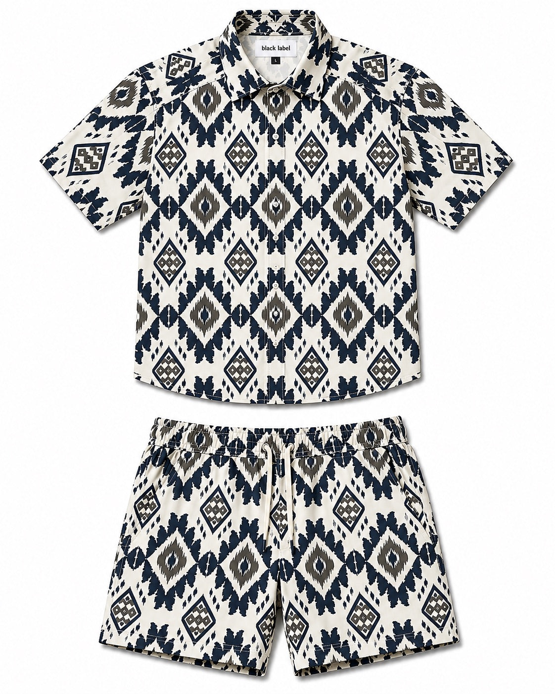 Coordinato mare etnica blu black label