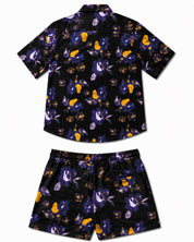 Coordinato mare floreale nero viola Island Coco