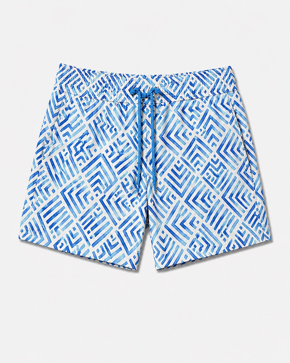 Coordinato mare geometrico  azzurro black label