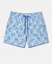 Coordinato mare geometrico  azzurro black label