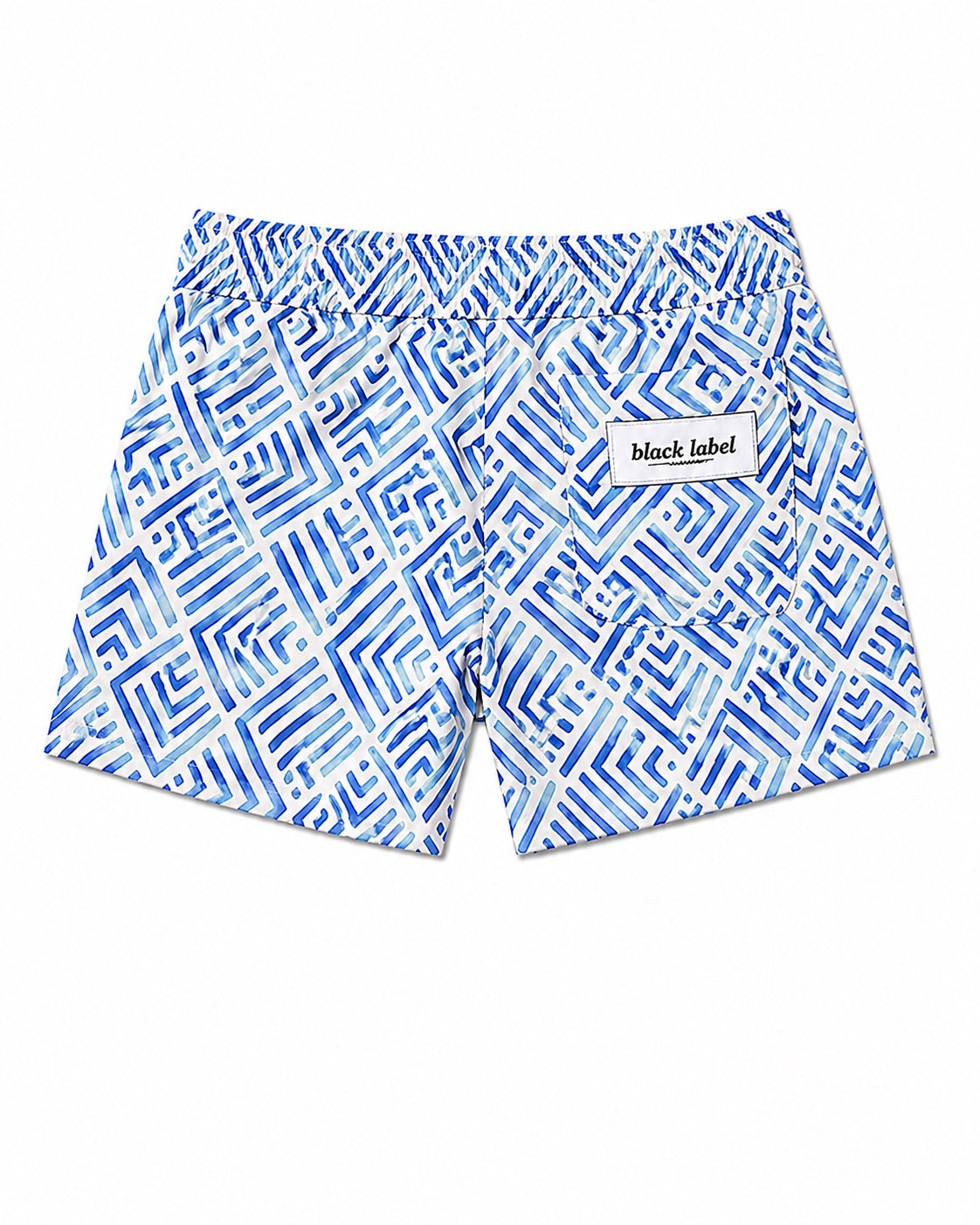 Coordinato mare geometrico  azzurro black label