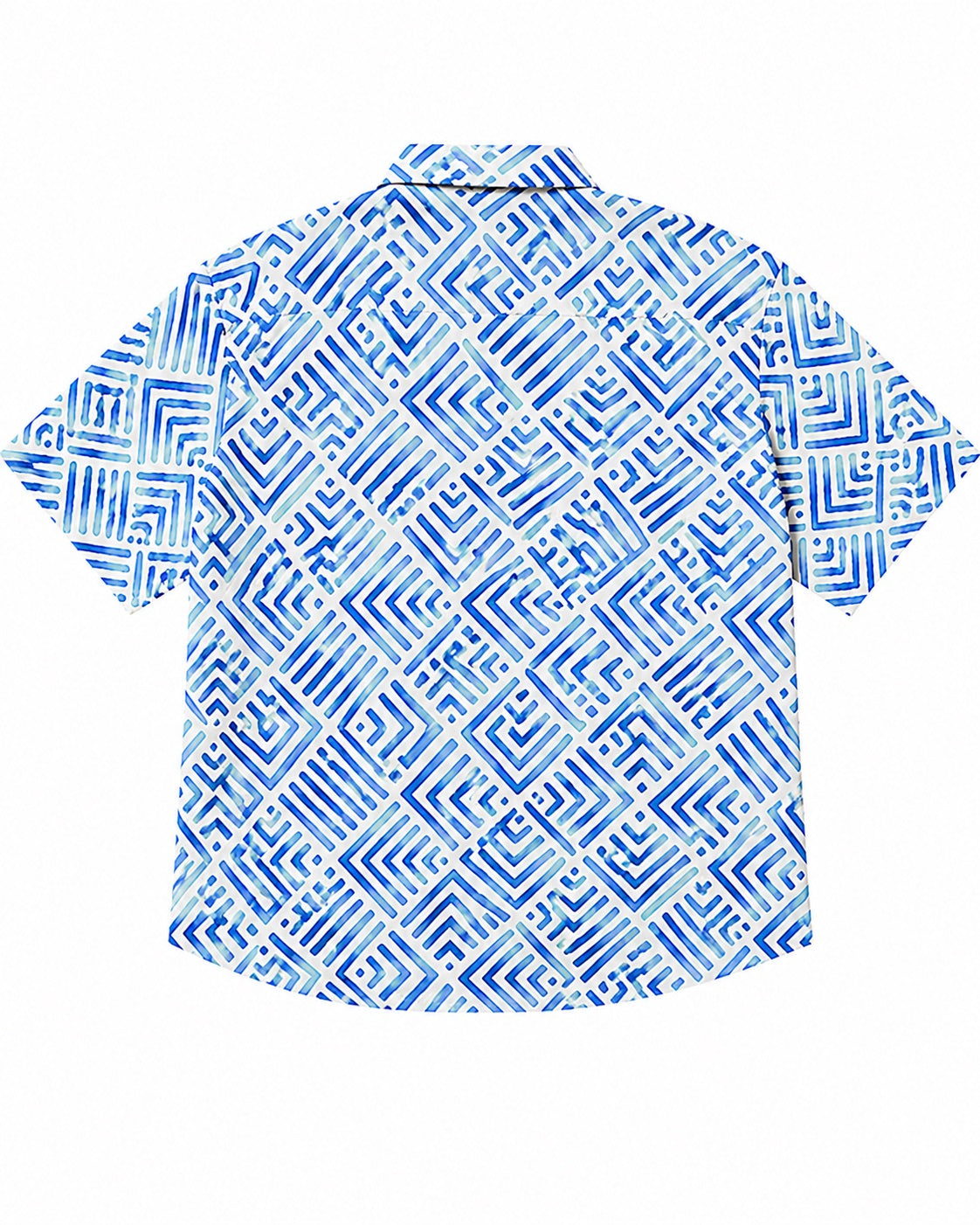 Coordinato mare geometrico  azzurro black label