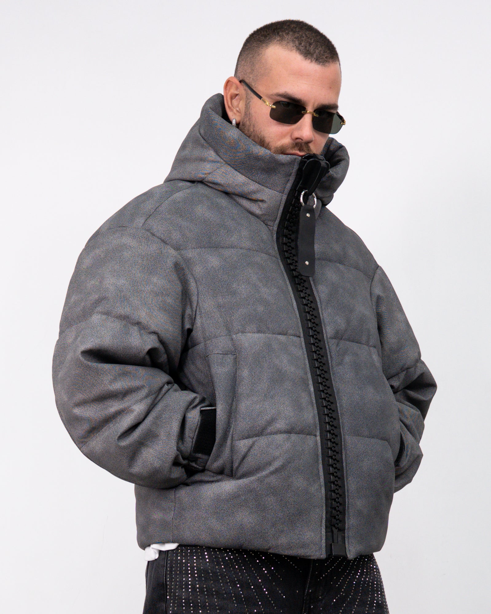 Puffer big zip
