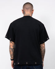 T-shirt croce occhielli