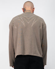 T-shirt long sleeve strass