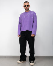 T-shirt long sleeve strass