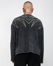 T-shirt long sleeve strass