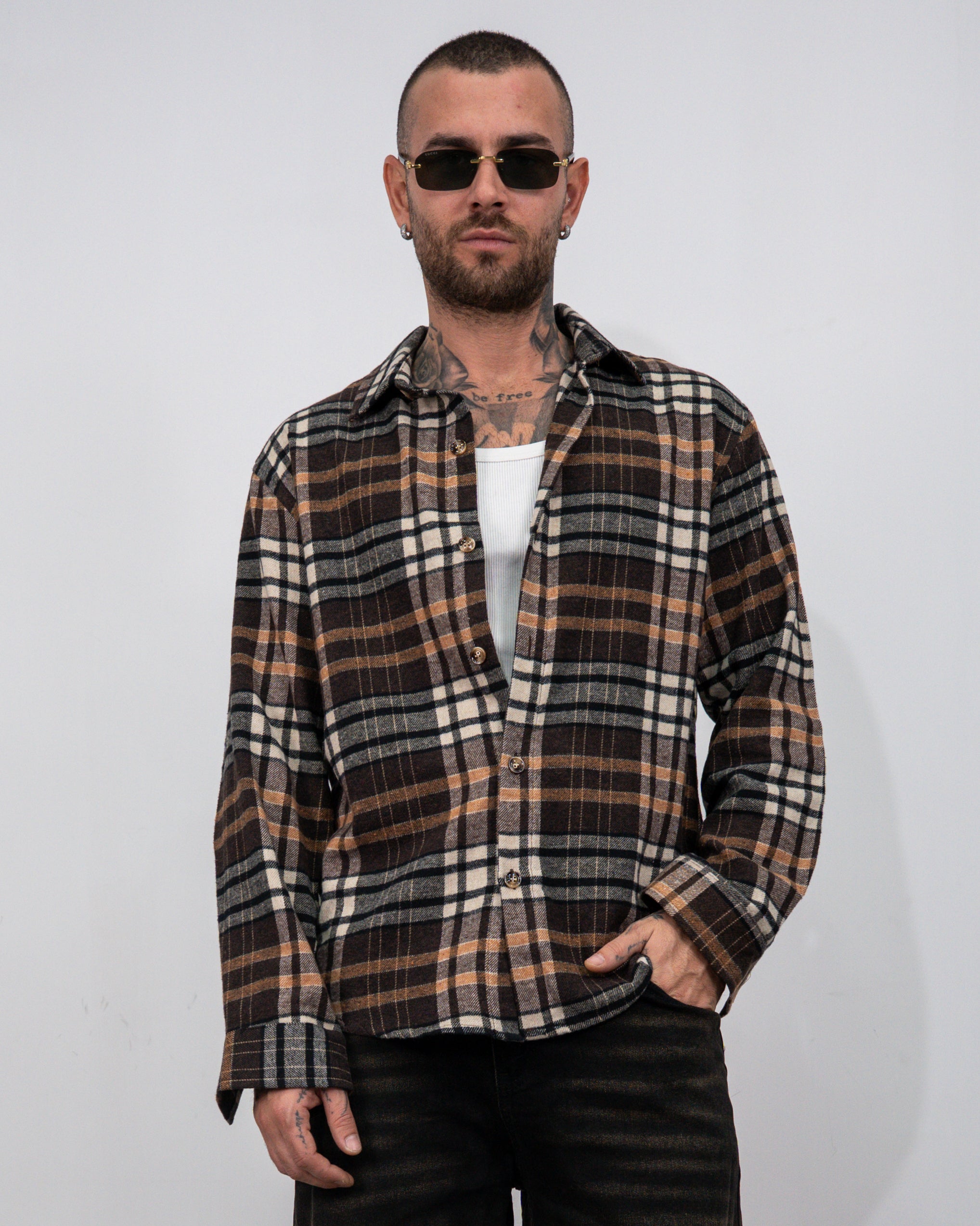 Camicia quadri bicolor