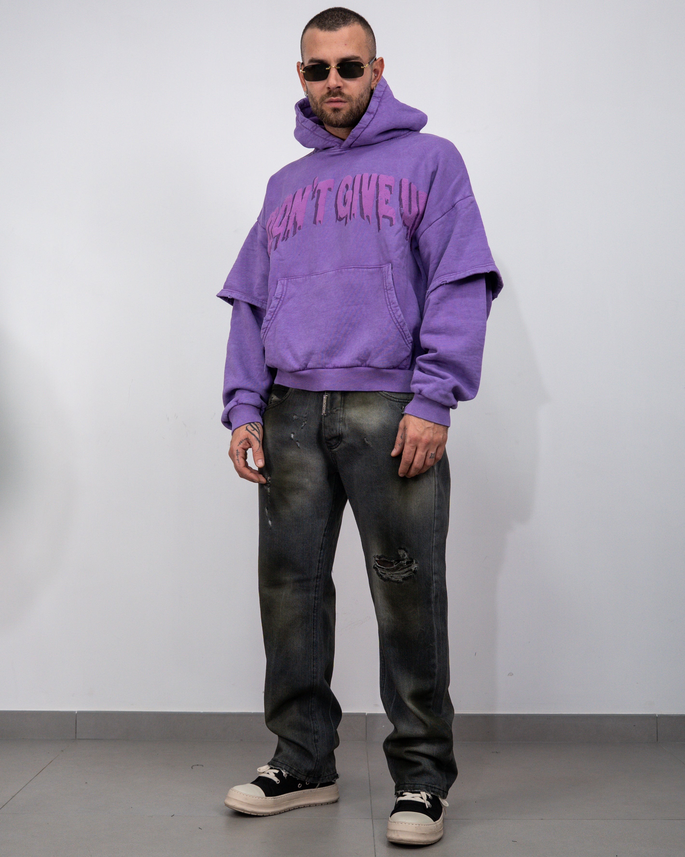 Hoodie double sleeve LV