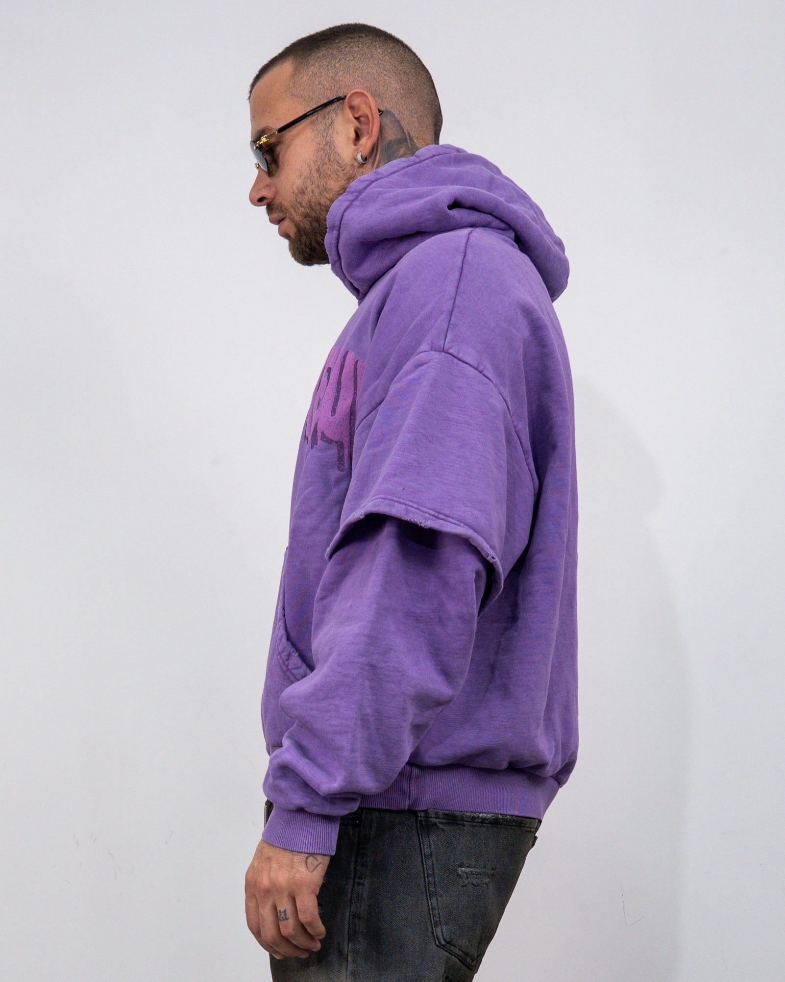 Hoodie double sleeve LV