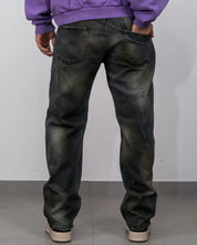 Straight fit spider effect black