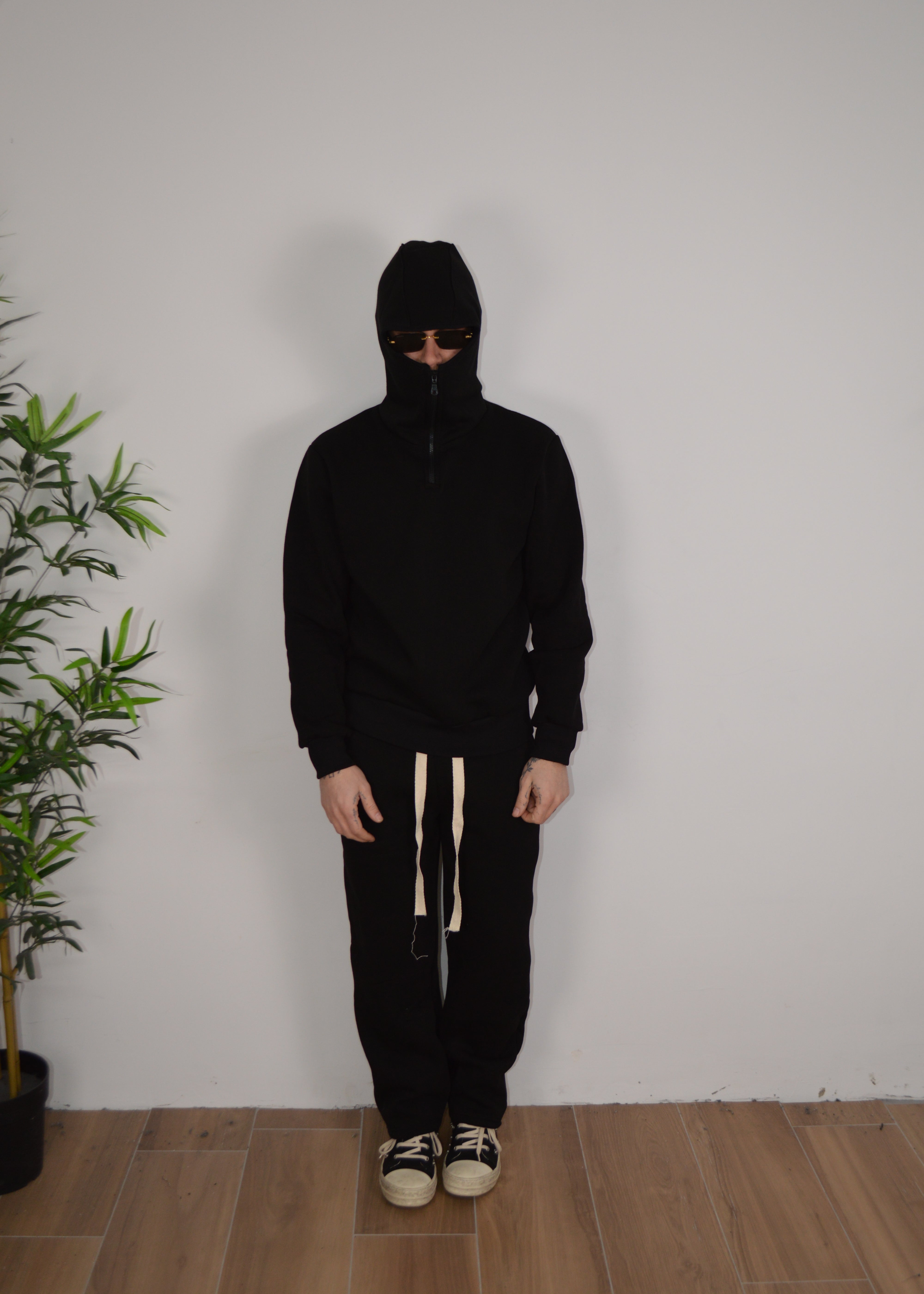 Tuta mezza zip balaclava