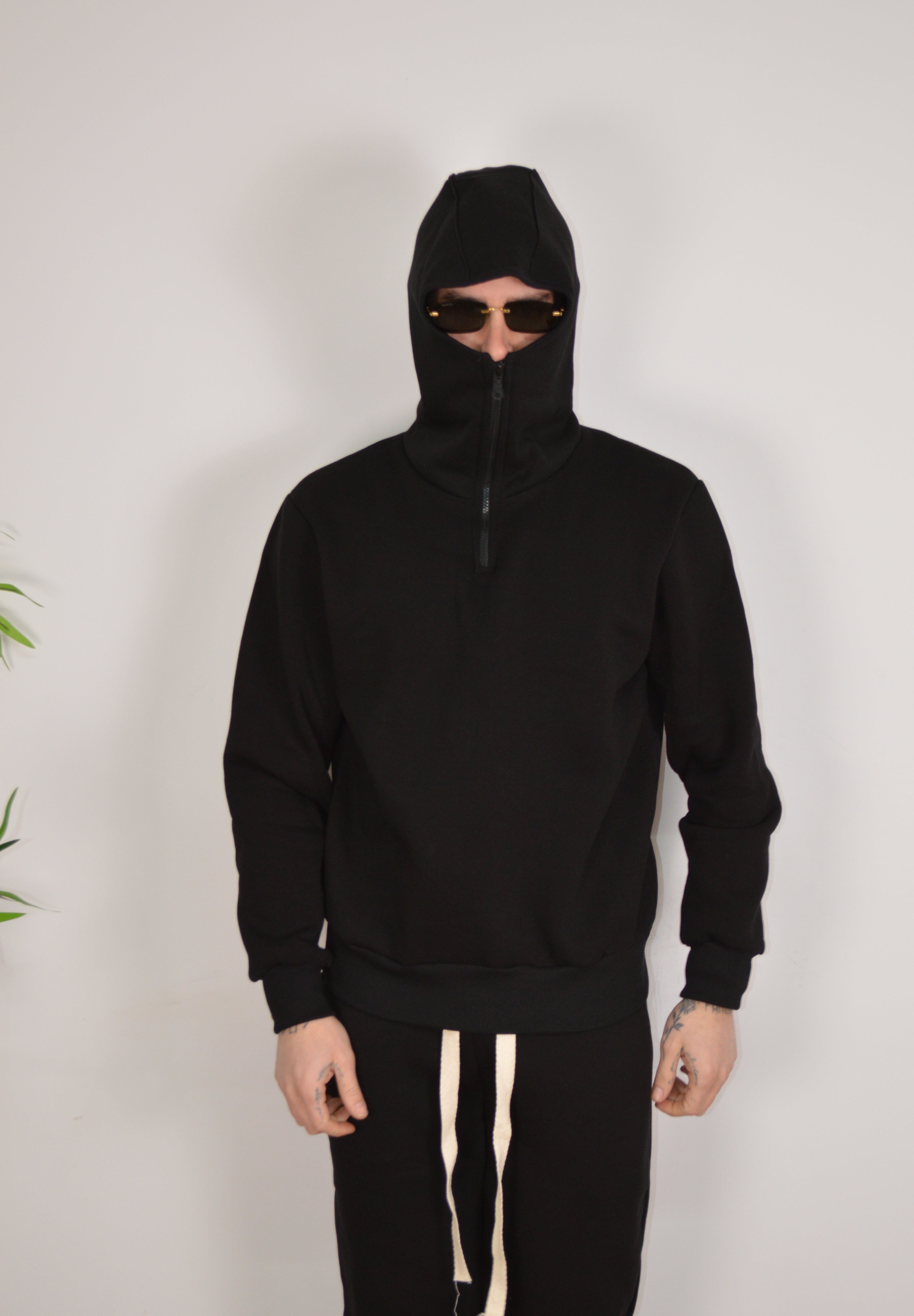Tuta mezza zip balaclava