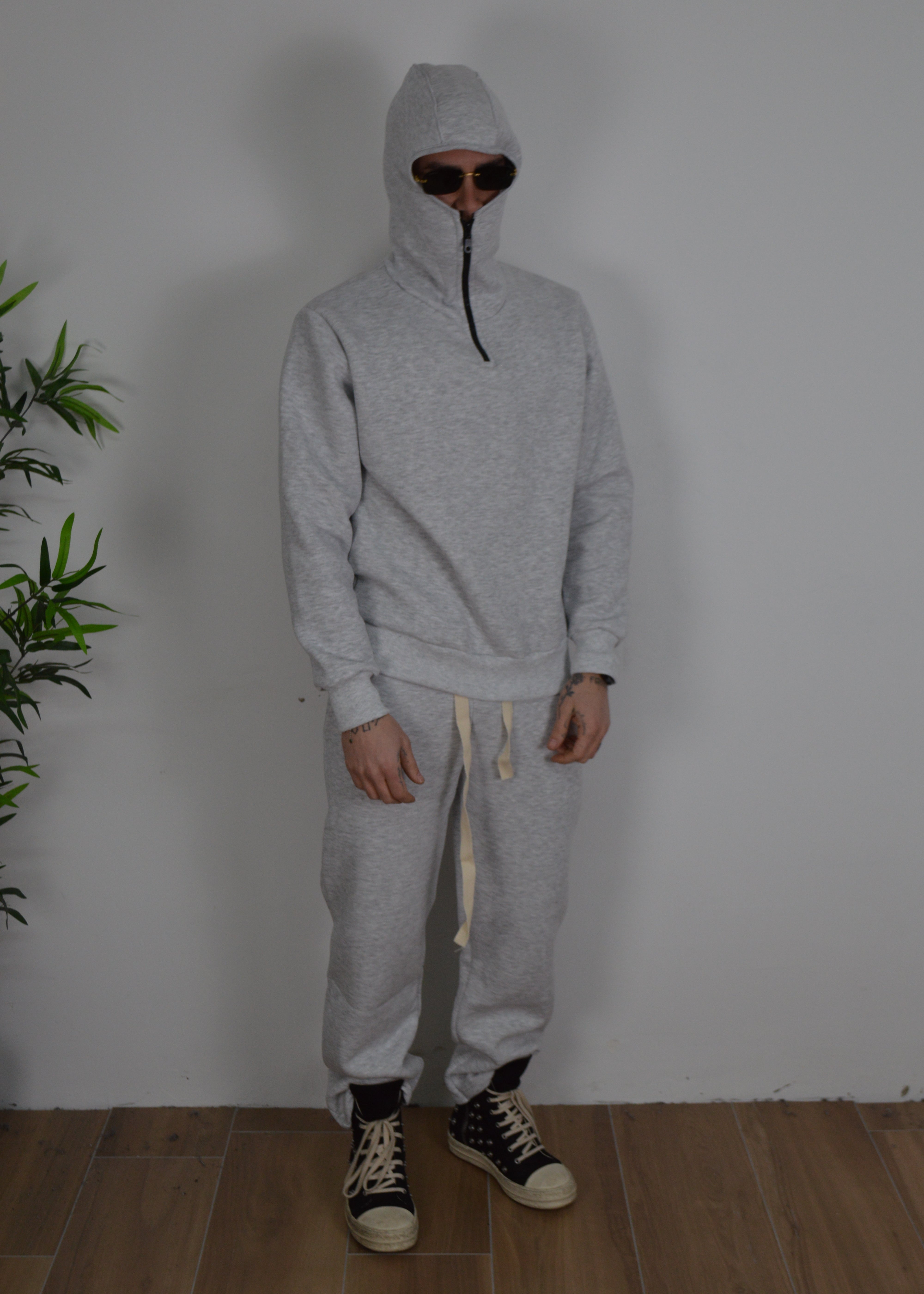 Tuta mezza zip balaclava