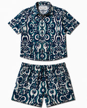 coordinato da mare Retro blu black label