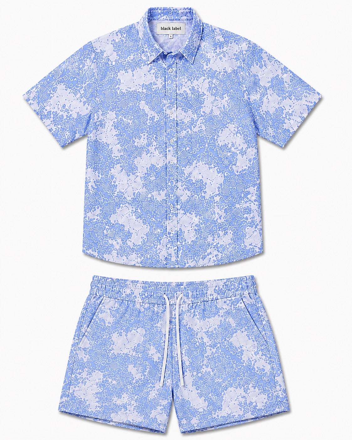 Coordinato mare Fantasia azzurro cielo Back Label