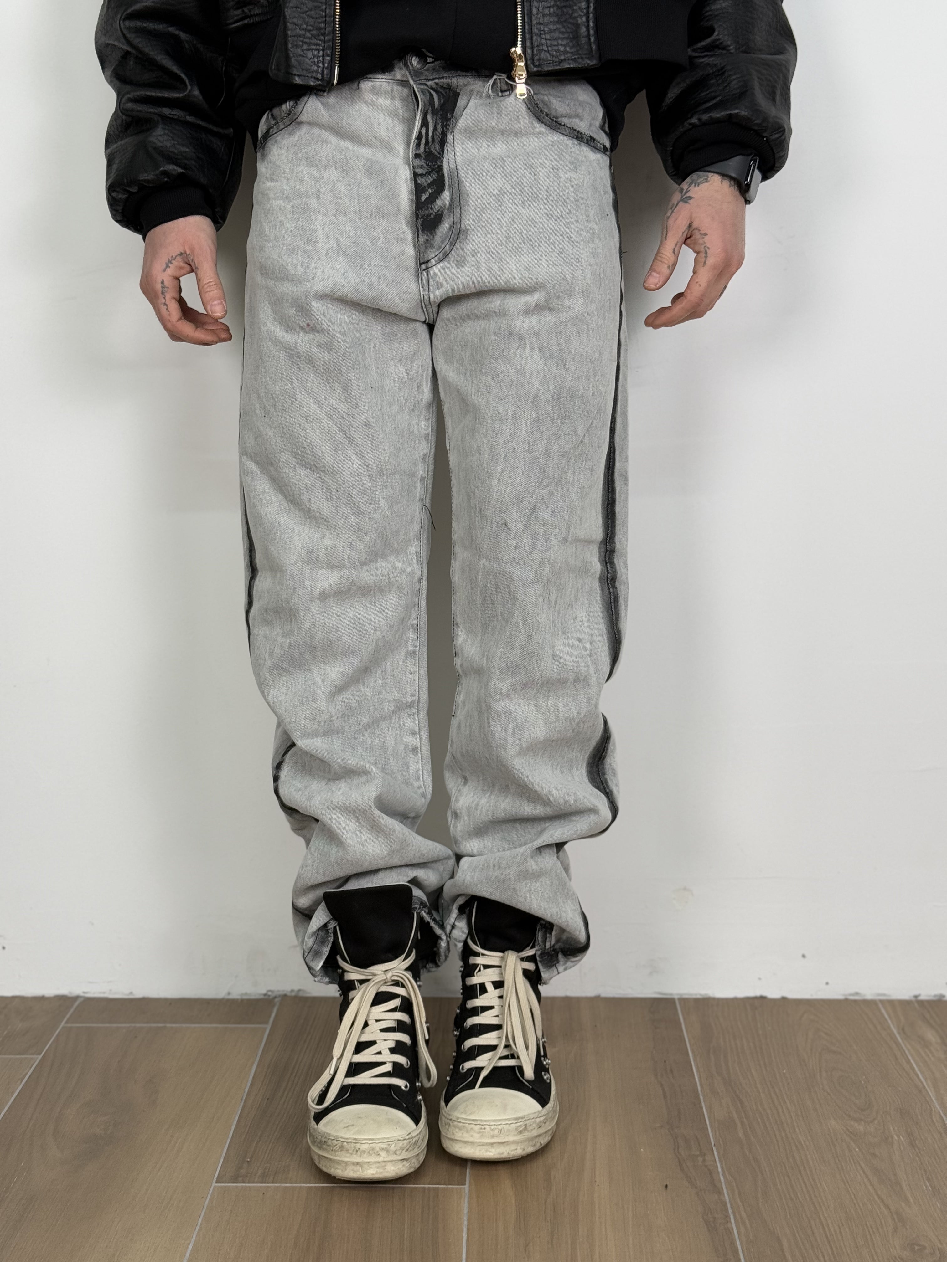 Baggy denim grey