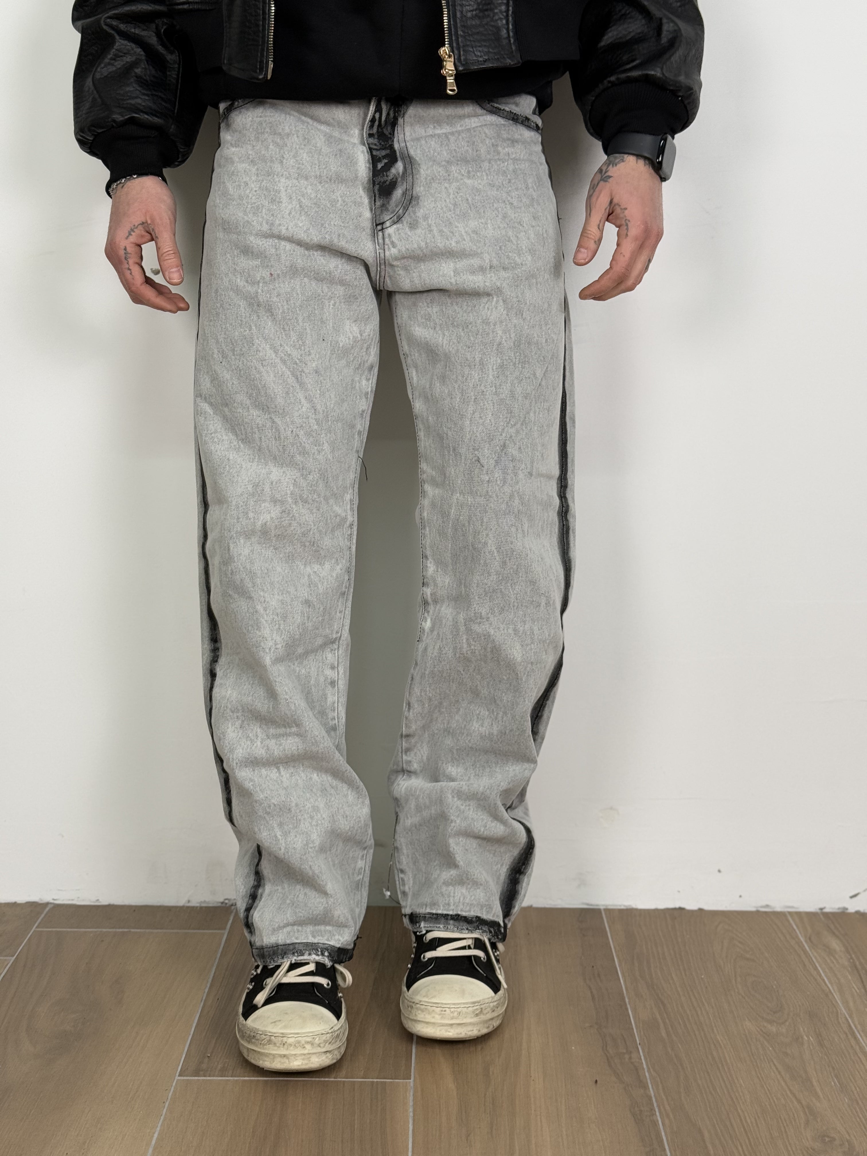 Baggy denim grey