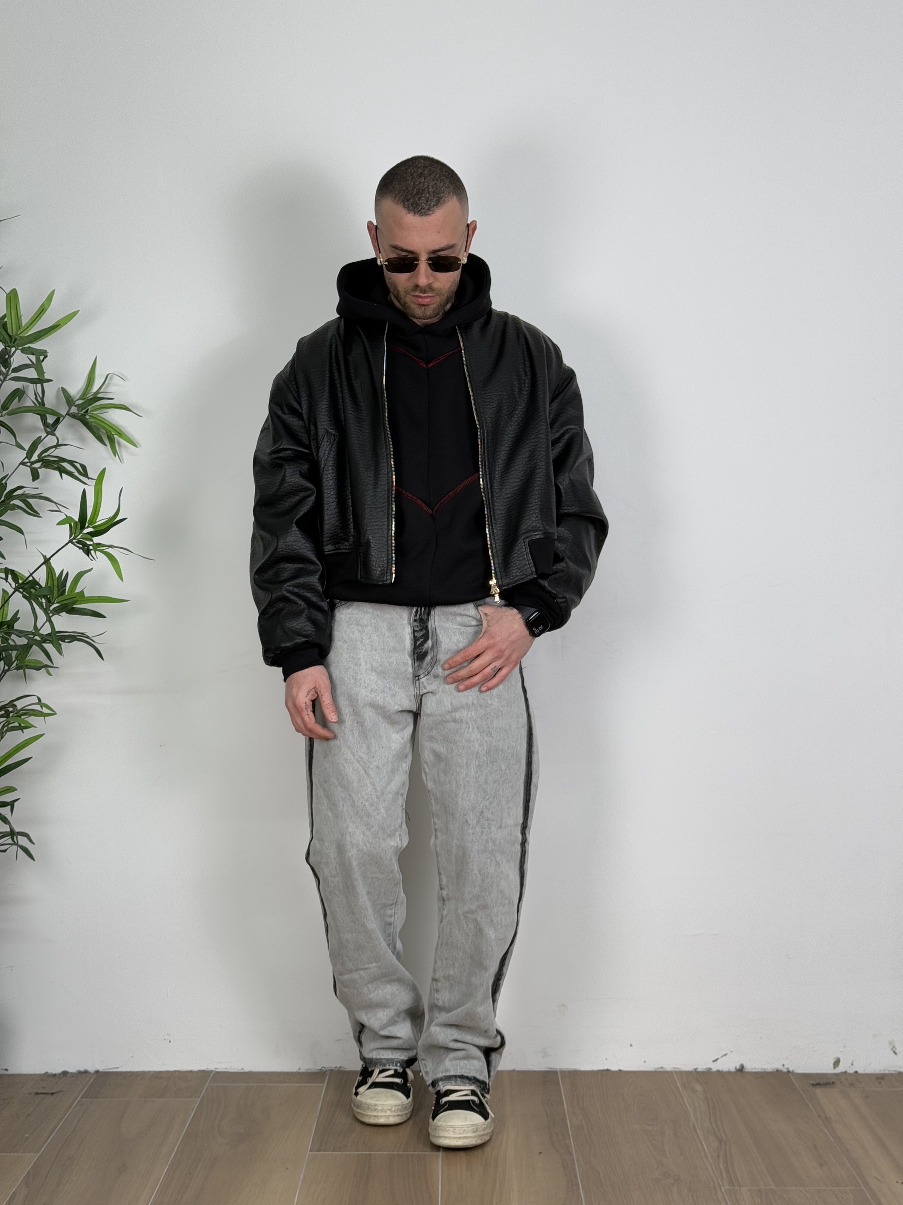 Baggy denim grey