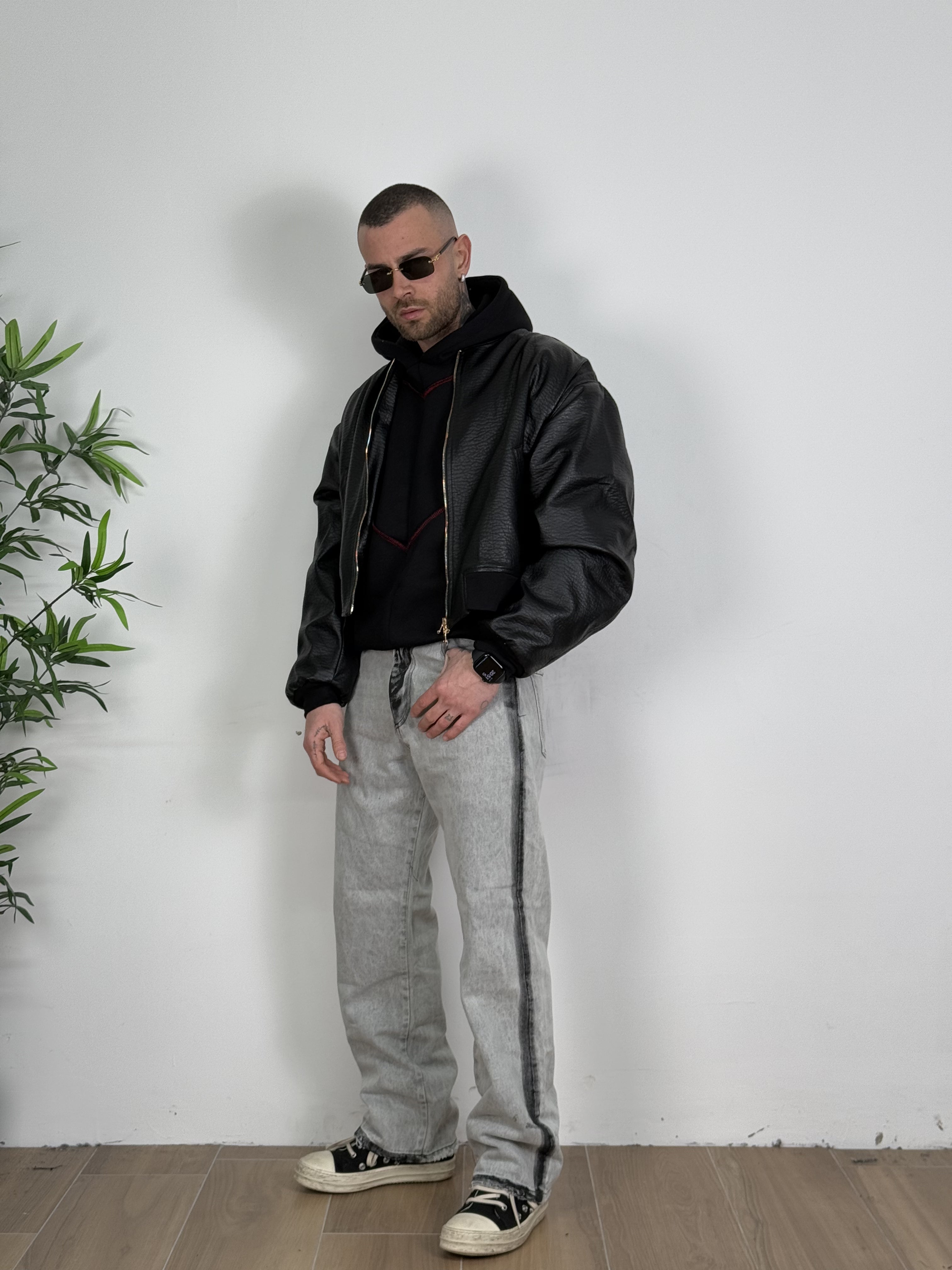 Baggy denim grey