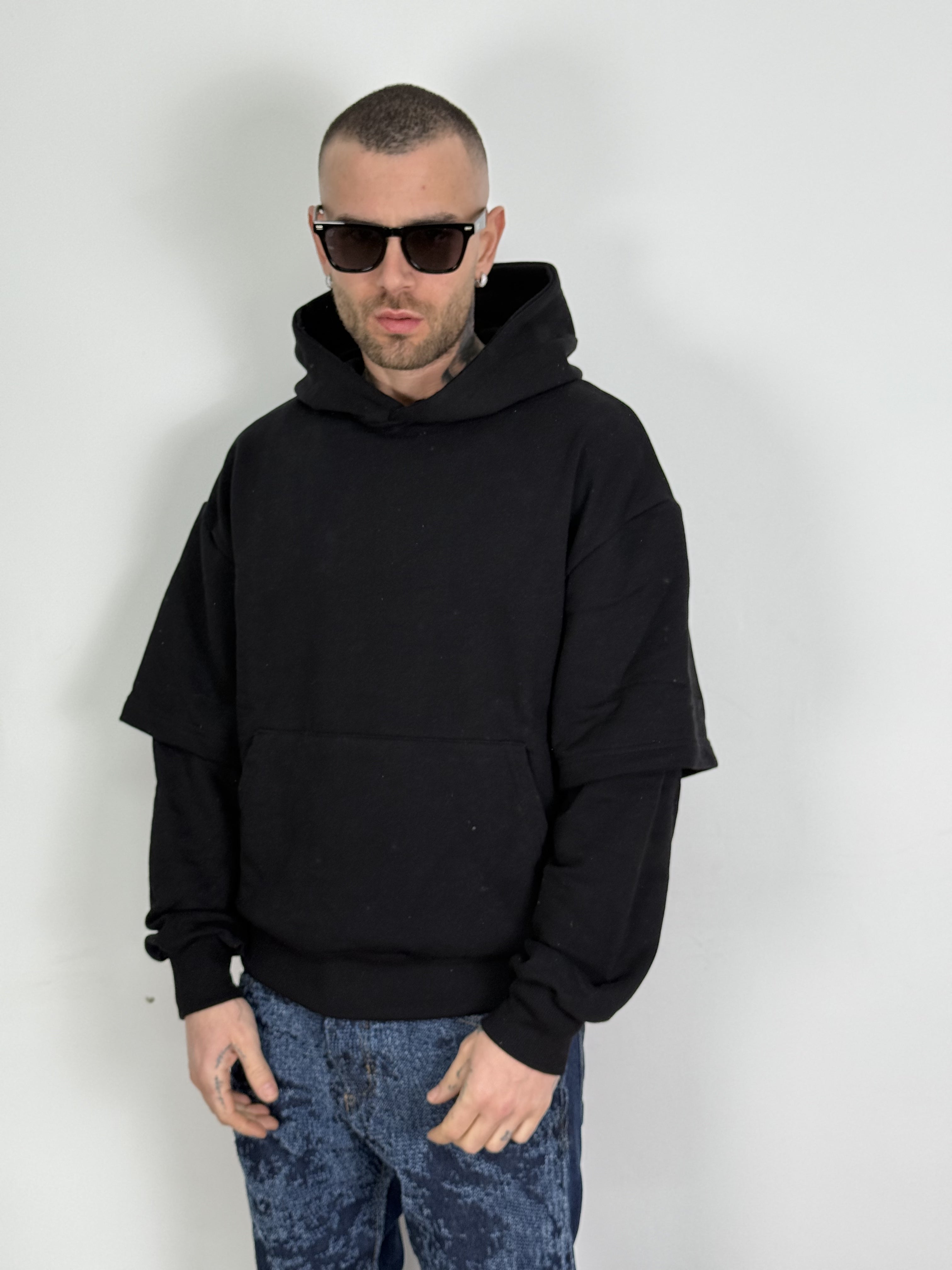 Felpa boxy double