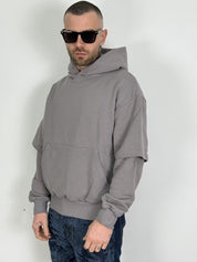 Felpa boxy double