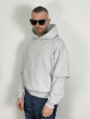 Felpa boxy double