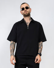 coordinato con polo zip