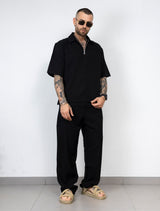 coordinato con polo zip
