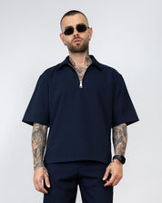 coordinato con polo zip