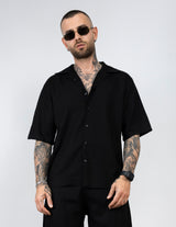Camicia in lino mezza manica