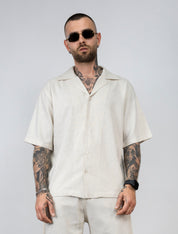 Camicia in lino mezza manica