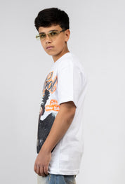 T-Shirt Junior "Just God" con Scritta Strass