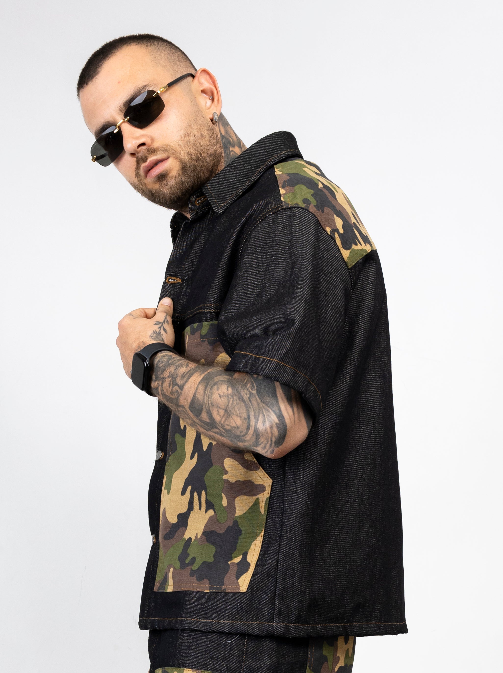Coordinato Denim Camouflage Uomo