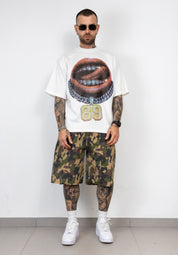Bermuda Uomo Camouflage Oversize