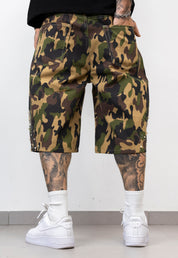 Bermuda Uomo Camouflage con Perle e Strass