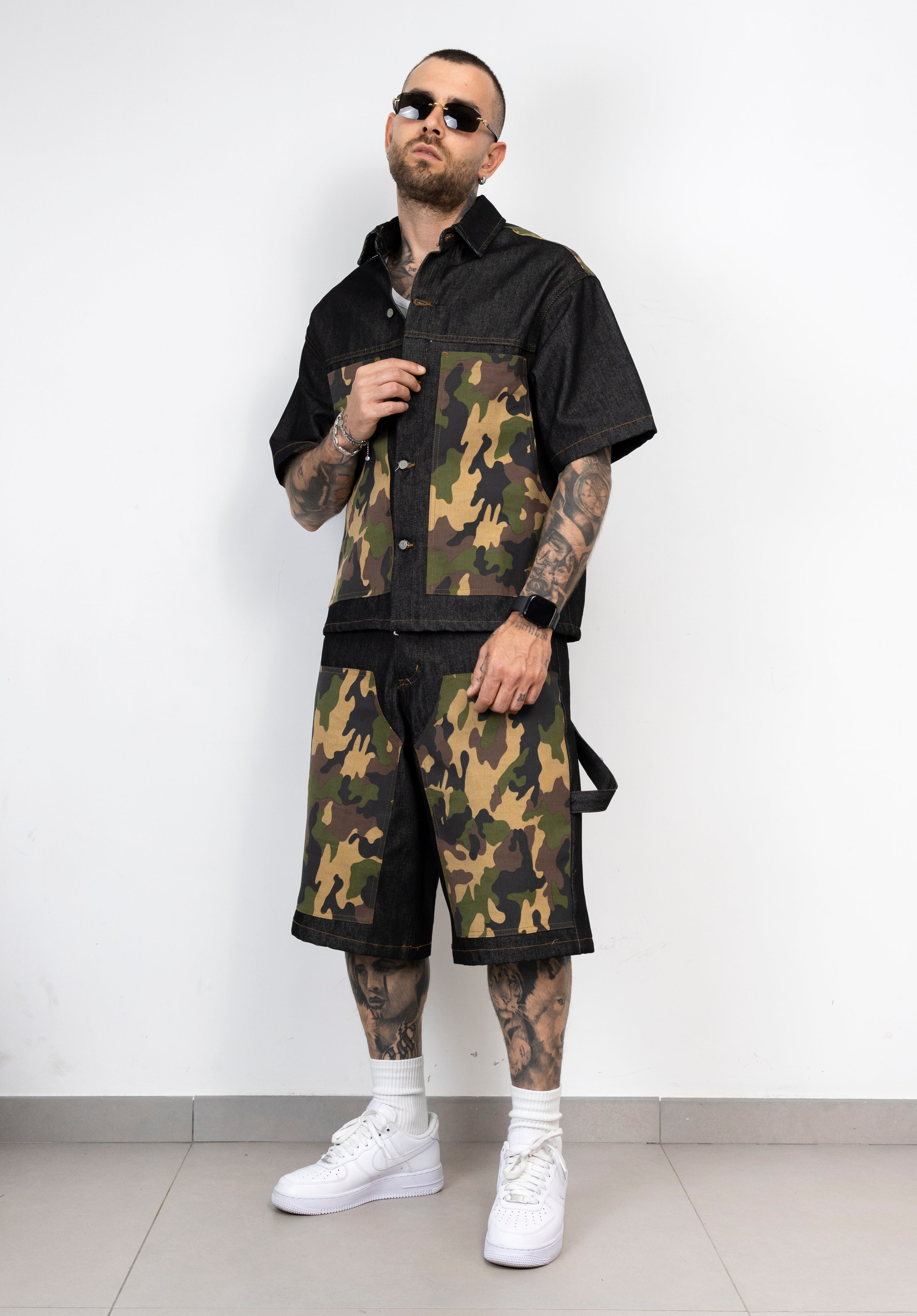Coordinato Denim Camouflage Uomo