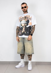 T-Shirt Uomo "Just God" con Strass