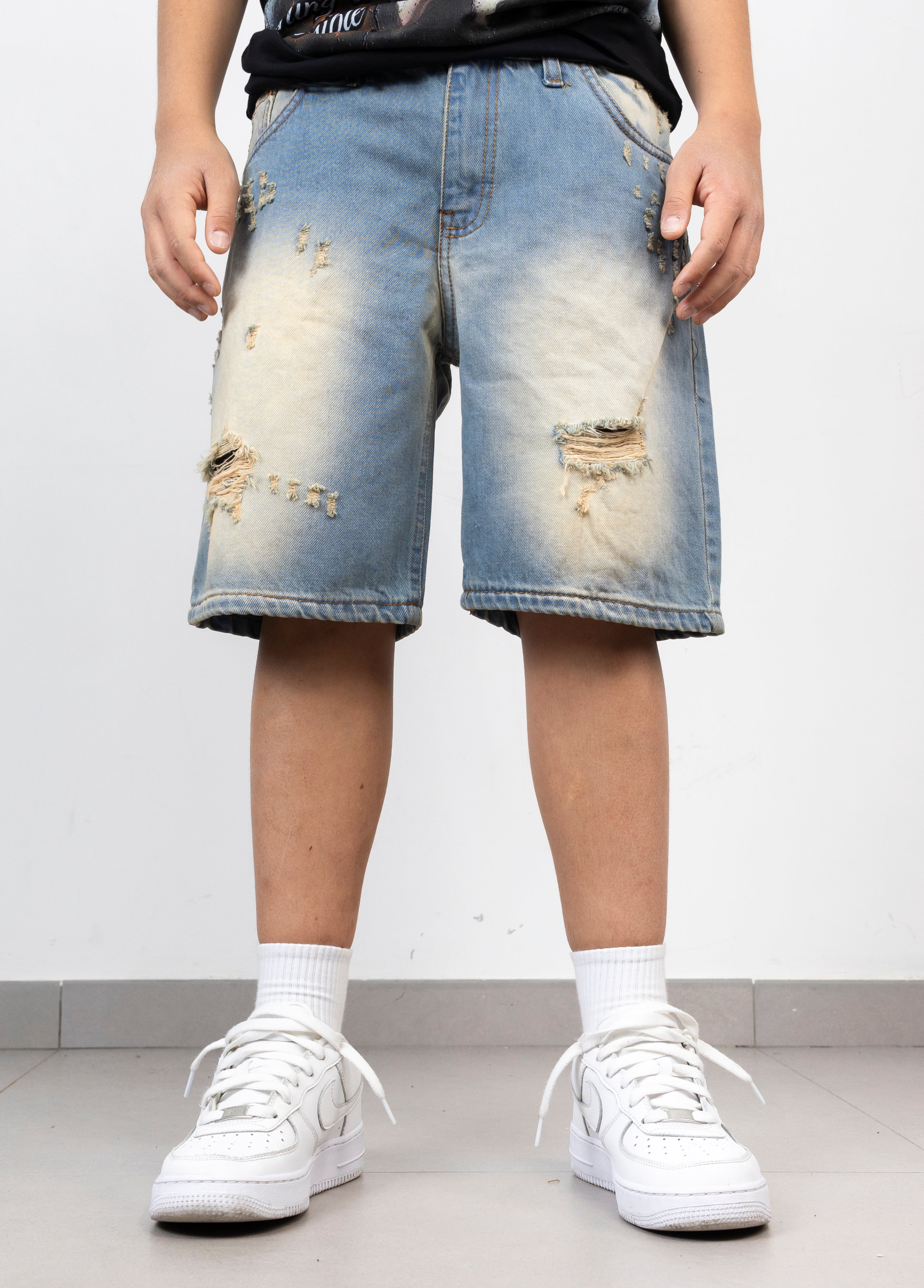 Bermuda Junior Denim Destroyed
