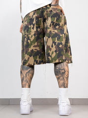 Bermuda Uomo Camouflage Oversize