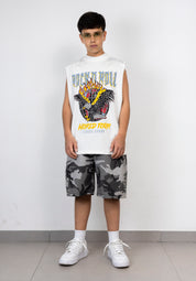 Bermuda Kids Camouflage con Perle e Strass