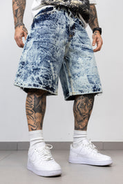 Bermuda wash full strass e perle