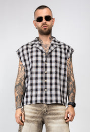 Camicia Smanicata brillantini