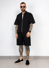Coordinato zip con bermuda