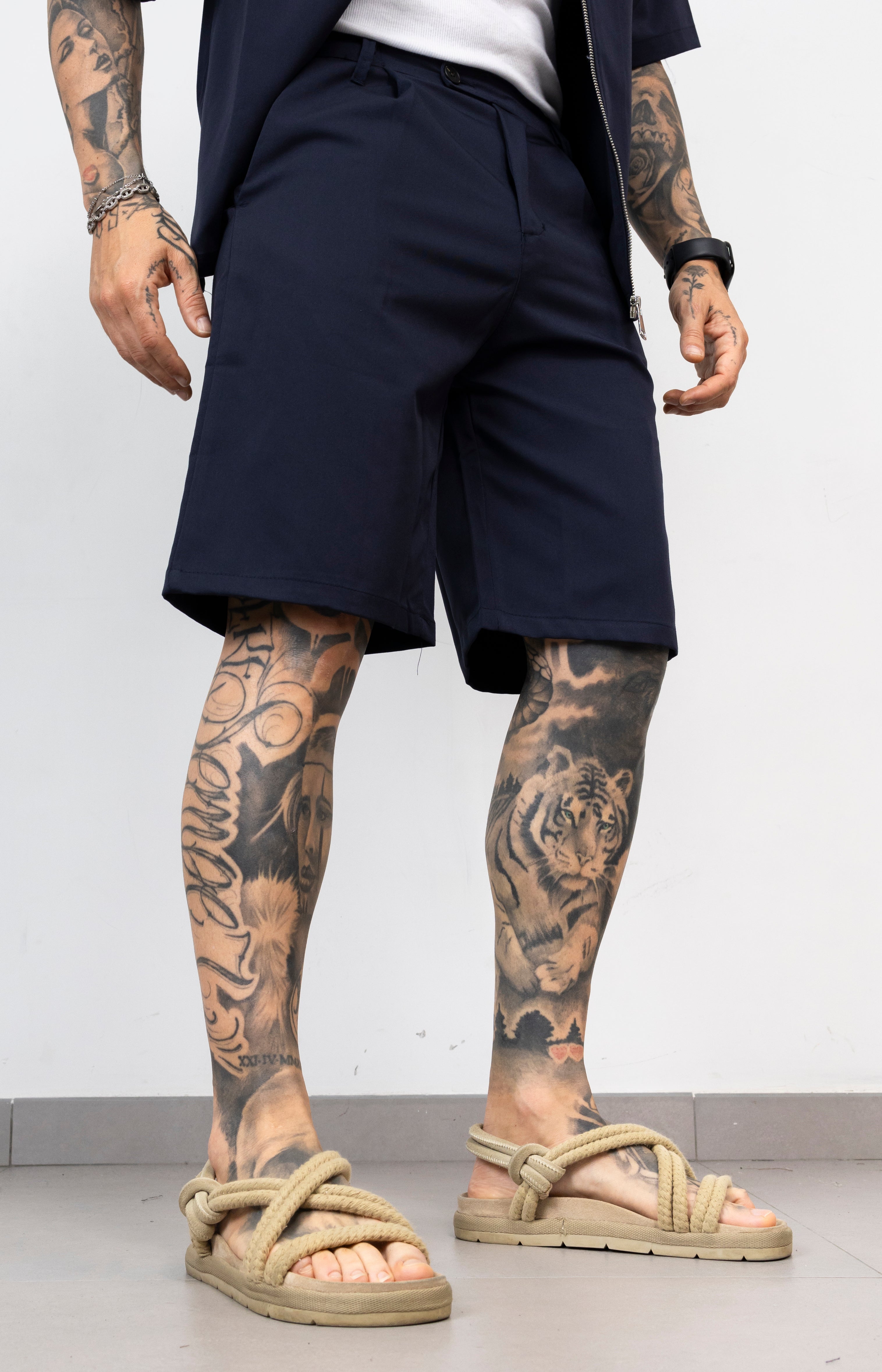 Coordinato zip con bermuda
