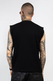 Canotta Borchie e Stampa Oversize