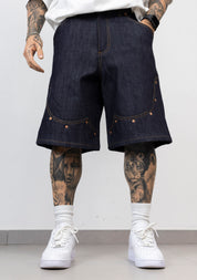 Bermuda Oversize con Rivetti denim