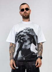 T-Shirt Oversize Graphic Print cyanotic