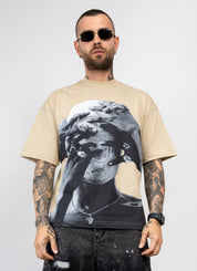 T-Shirt Oversize Graphic Print cyanotic
