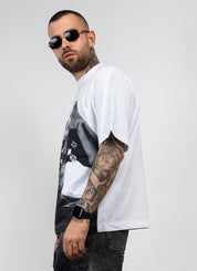 T-Shirt Oversize Graphic Print cyanotic